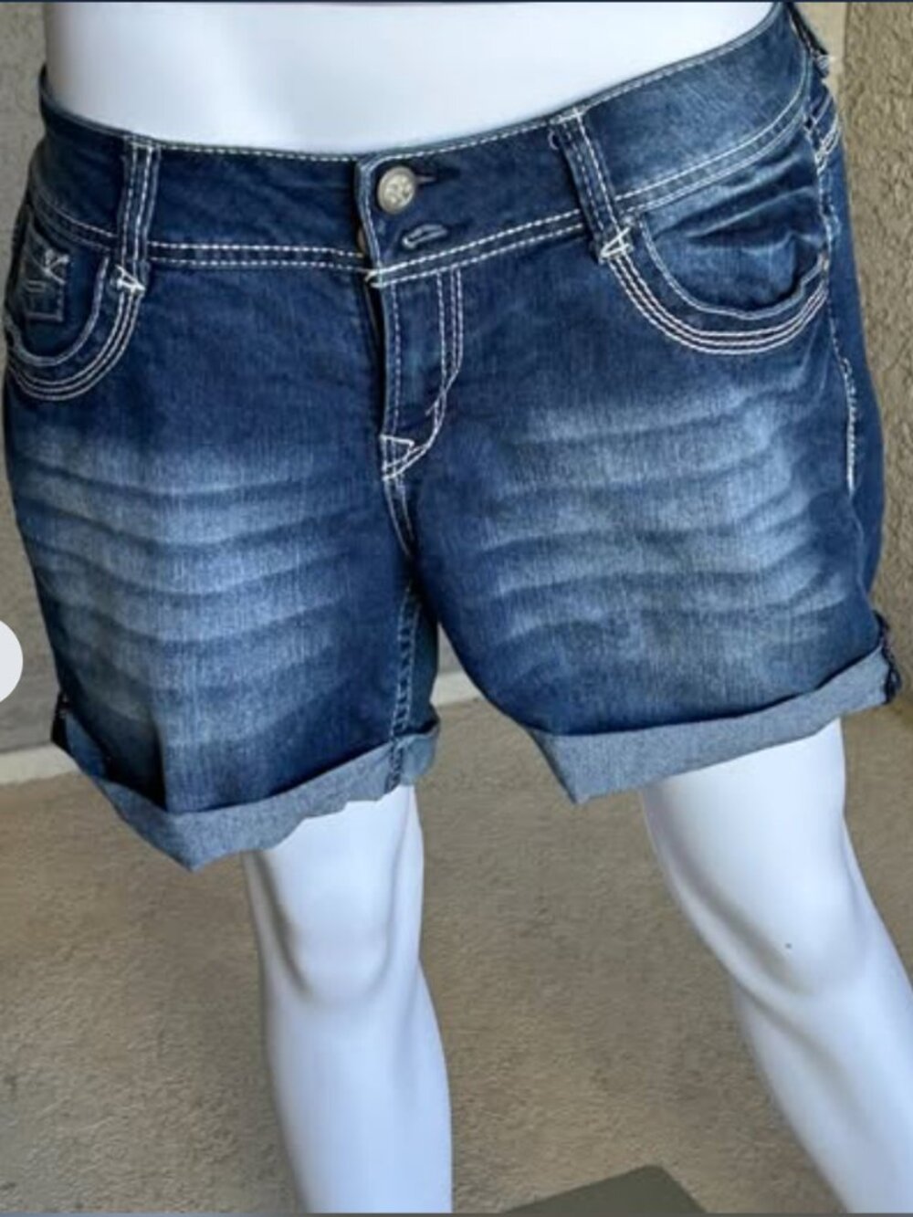 Denim Bermuda Shorts